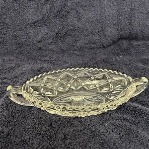 Elegant Crystal Glass Serving Tray